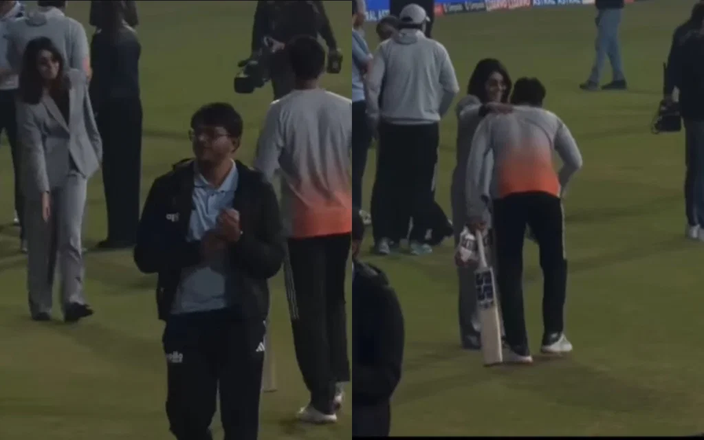 Jitesh touched Harleen's feet in Mullanpur [Source: Vikas662005/ X]