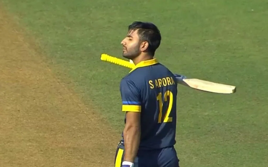 Salil Arora scored 39-ball ton. [Source - @bcci/x.com]