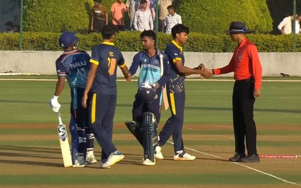 The match between Punjab and Jharkhand [Source: @cricmawa/X]