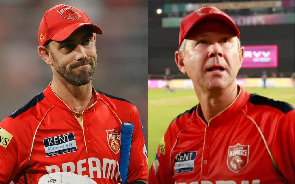 Glenn Maxwell and Ricky Ponting [Source: @tabraiz_tabahi/X]