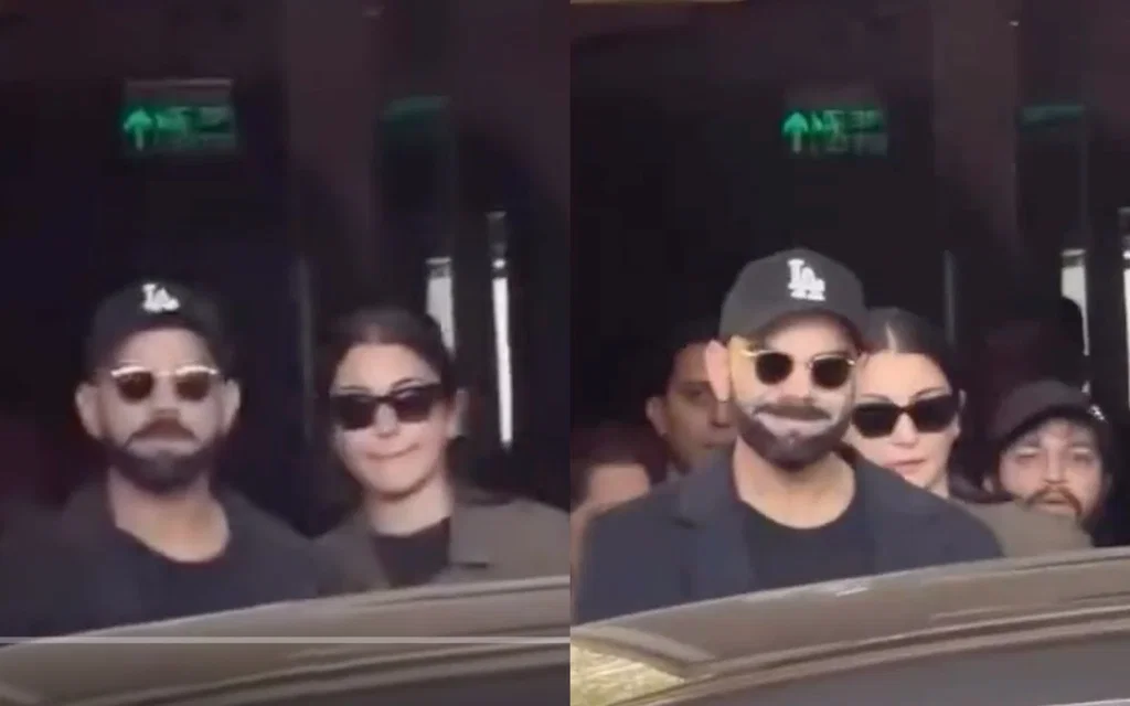 Virat Kohli, Anushka Sharma land in Mumbai [Source: @mufaddal_vohra/X.com]