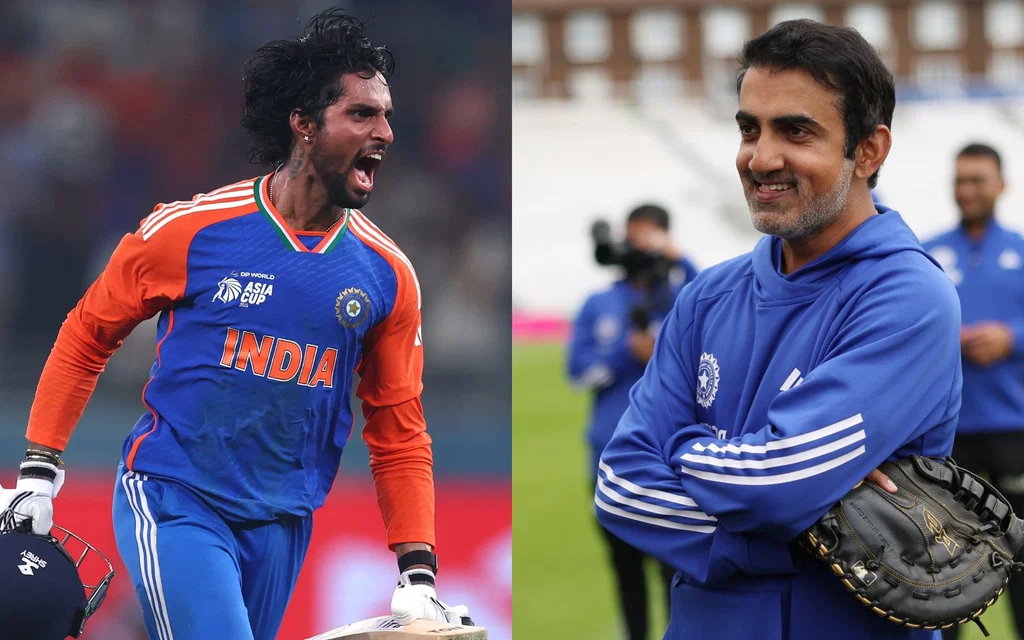 Tilak Varma and Gautam Gambhir [Source: @avesh_darbaar/X.com]