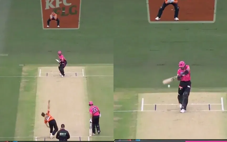 बाबर आज़म 2 रन बनाकर हुए आउट [Source: @BBL/X]