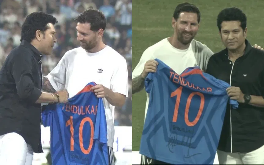 Sachin meets Messi news