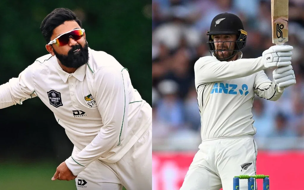 Ajaz Patel and Tom Blundell [Source: @BLACKCAPS/X.com]