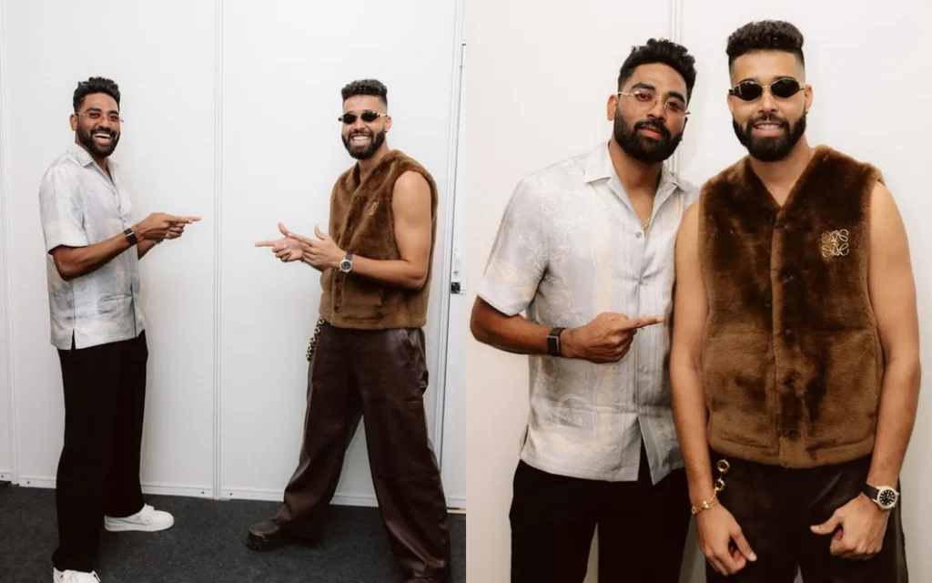 Mohammed Siraj poses with AP Dhillon [Source: @apdhillon/Instagram]