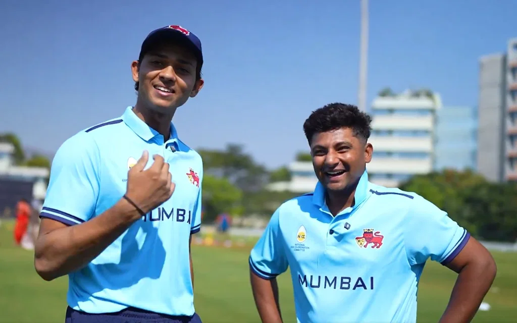 Yashasvi Jaiswal and Sarfaraz Khan [Source: @BCCIdomestic/x]