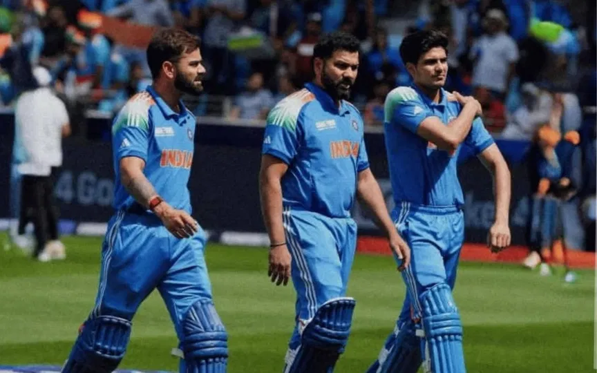 विराट कोहली, रोहित शर्मा और शुभमन गिल [Source: @SG_77_ind/X.com]