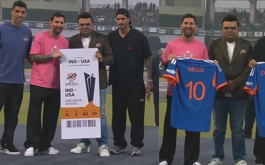 Jay Shah gives Messi T20 WC ticket and India jersey news
