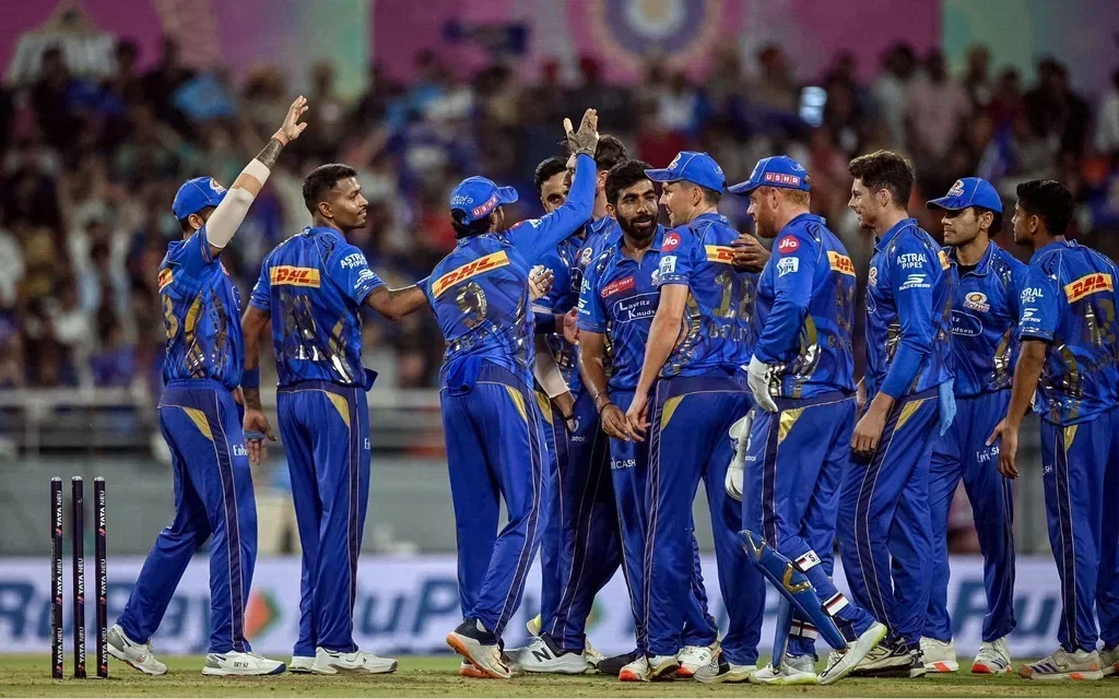 Mumbai Indians in action [Source: AFP]