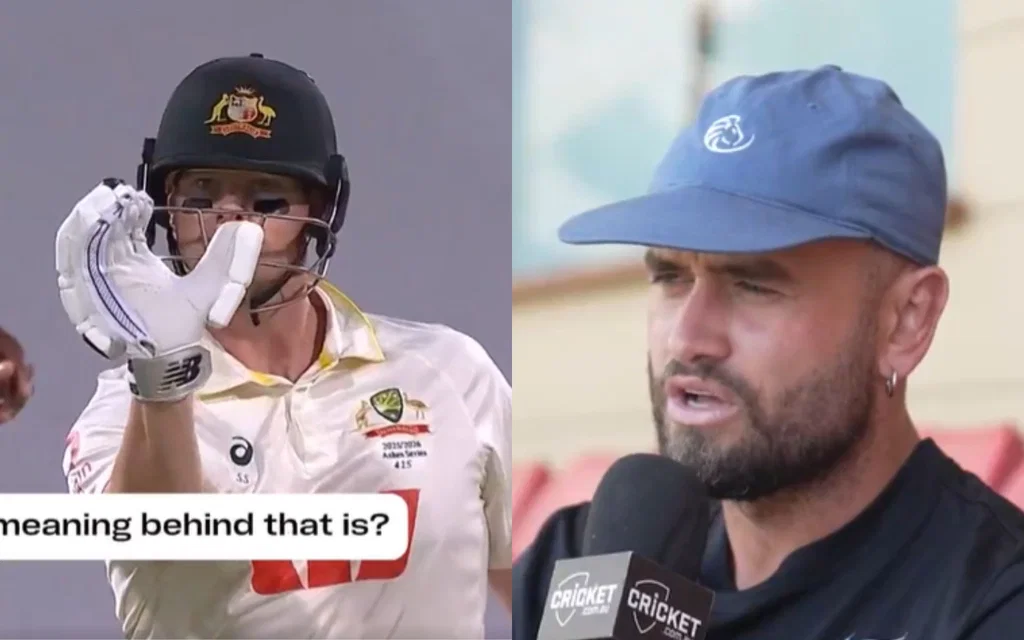 Steve Smith and Jake Weatherald [Source: @cricketcomau/x]