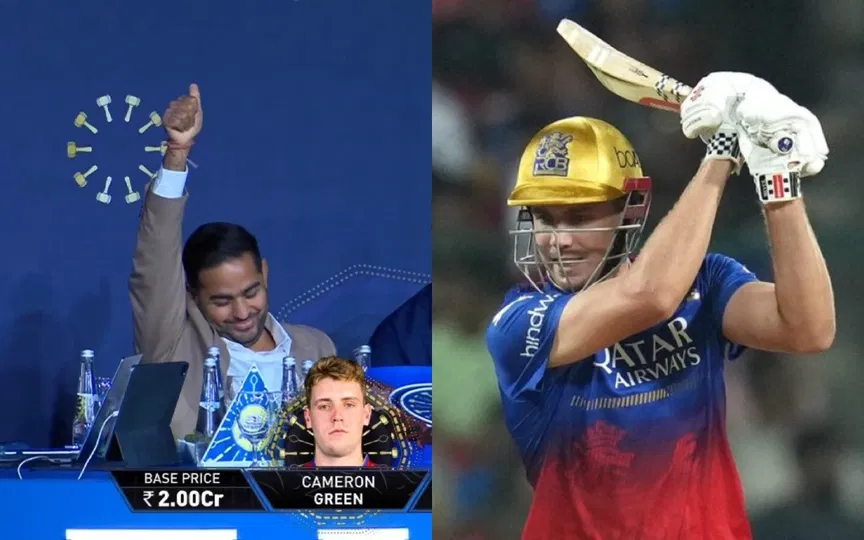 MI owner Akash Ambani makes hilarious 'thumb gesture' during Cameron Green IPL 2026 auction MI owner Akash Ambani makes hilarious 'thumb gesture' during Cameron Green IPL 2026 auction