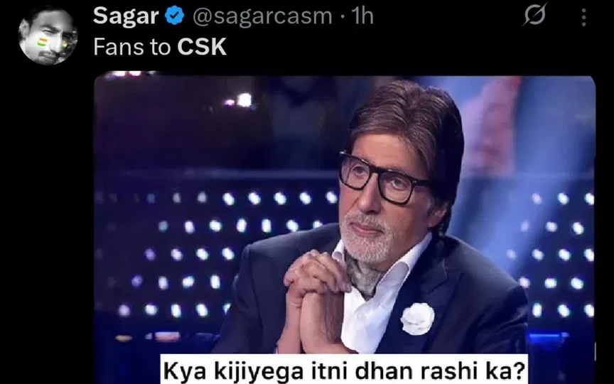 TR on CSK auction. [Source - x.com]