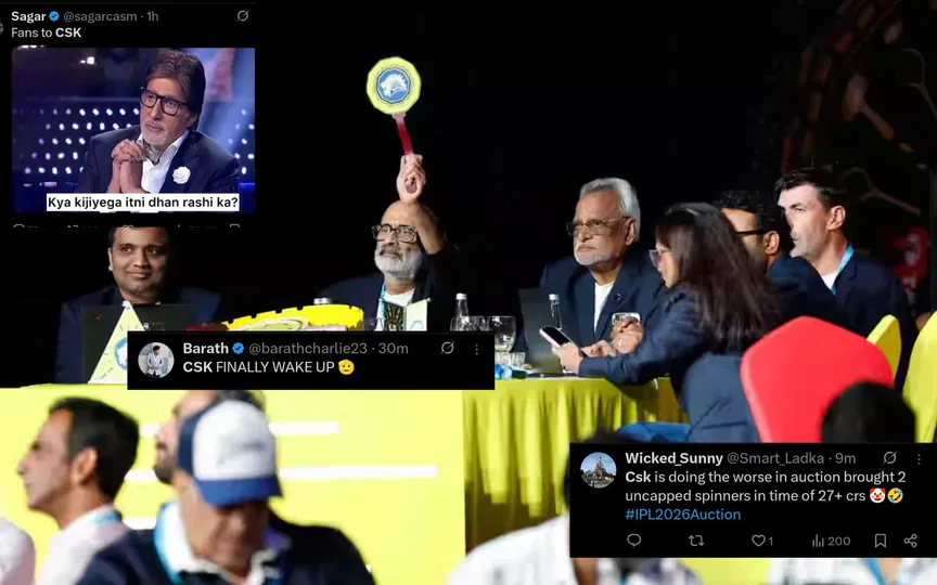“Worse Auction…”: CSK’s bizarre auction plans sparks memes and heated reaction on internet
