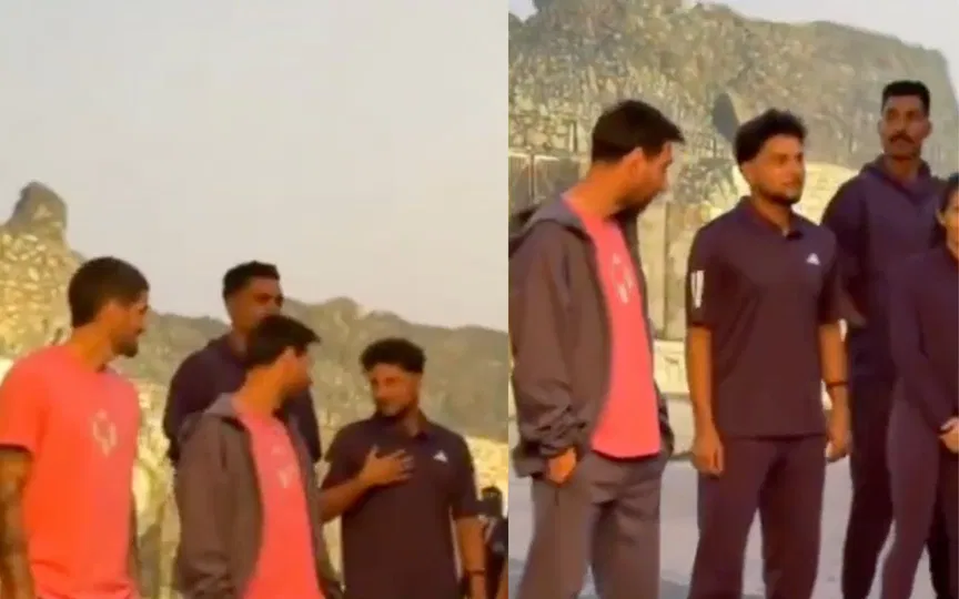 Kuldeep Yadav with Lionel Messi (Source:@iomrishabh,x.com)