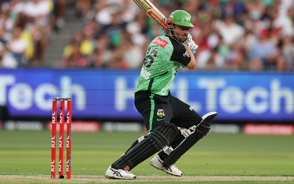 Marcus Stoinis became the sixth playerto score 3000 runs in BBL history [Source: StarsBBL/X.com]