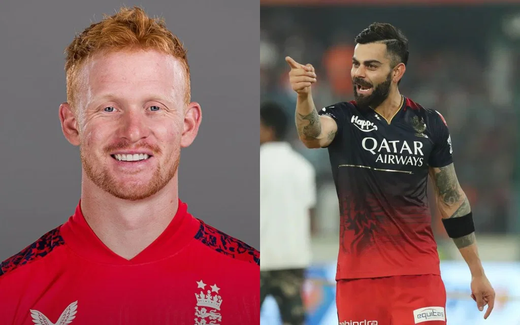 Jordan Cox and Virat Kohli (Source: AFP)