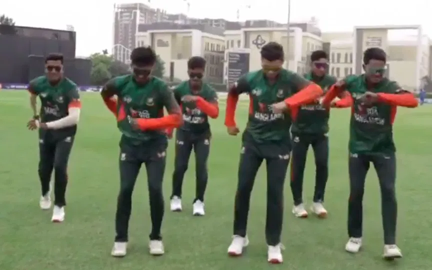 Bangladesh U19 team celebrate Indian film 'Dhurandhar' with viral hook step amid protests