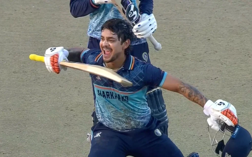 Ishan Kishan scored 101 vs Haryana in the SMAT final [Source: JioHotstar]