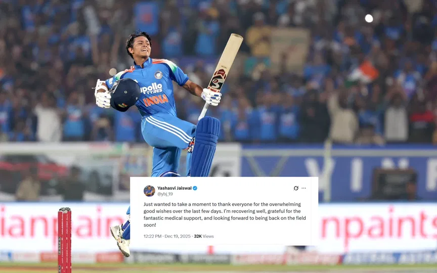 जयसवाल ने अपने स्वास्थ्य के बारे में जानकारी साझा की (स्रोत: @ybj_19/x.com)