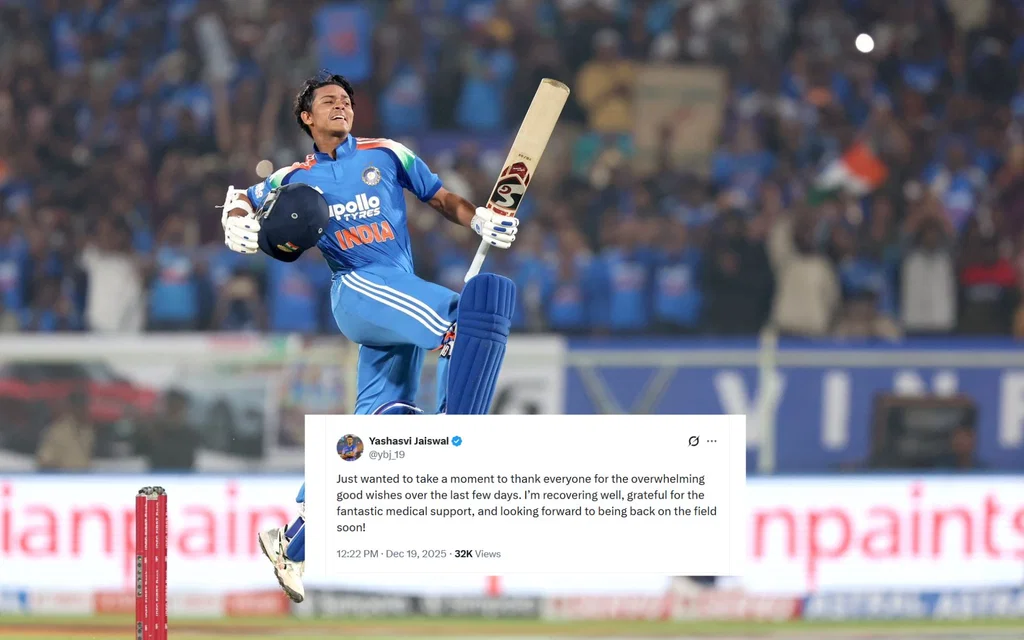 Jaiswal shares health update (Source: @ybj_19/x.com)