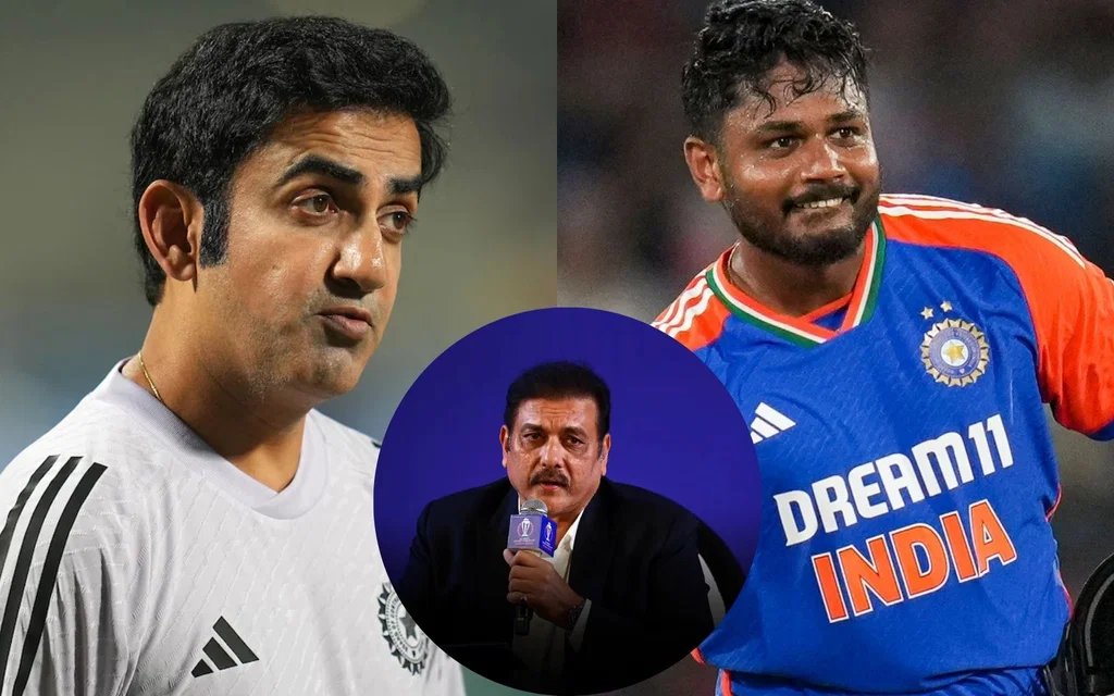 Ravi Shastri takes a dig at Gautam Gambhir for ignoring Sanju Samson [Source: @awaara_samay/X]