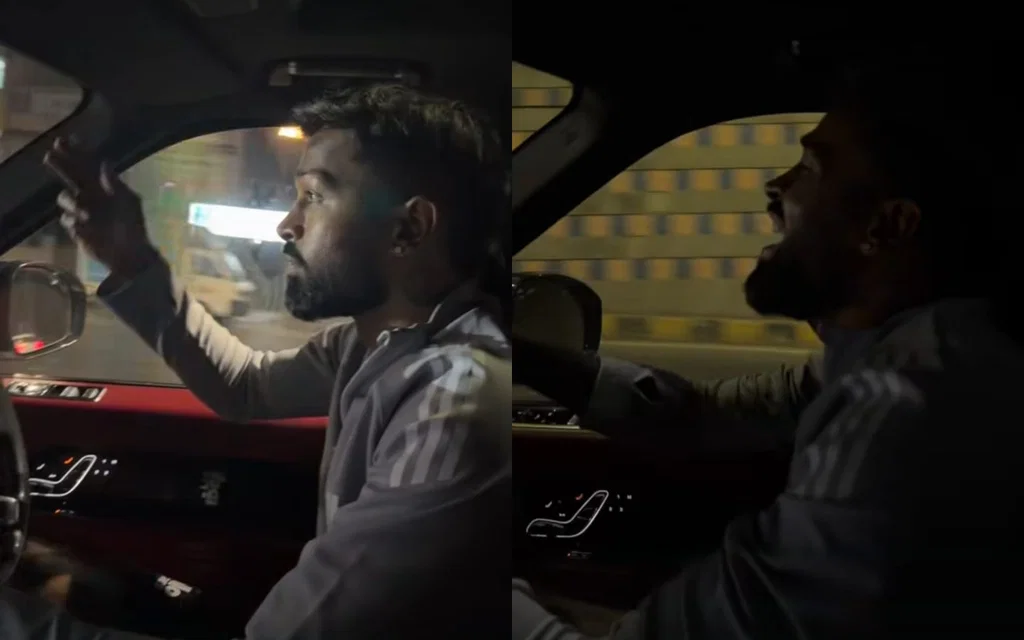 Hardik Pandya singing [Source: @mahiekasharma/instagram.com]