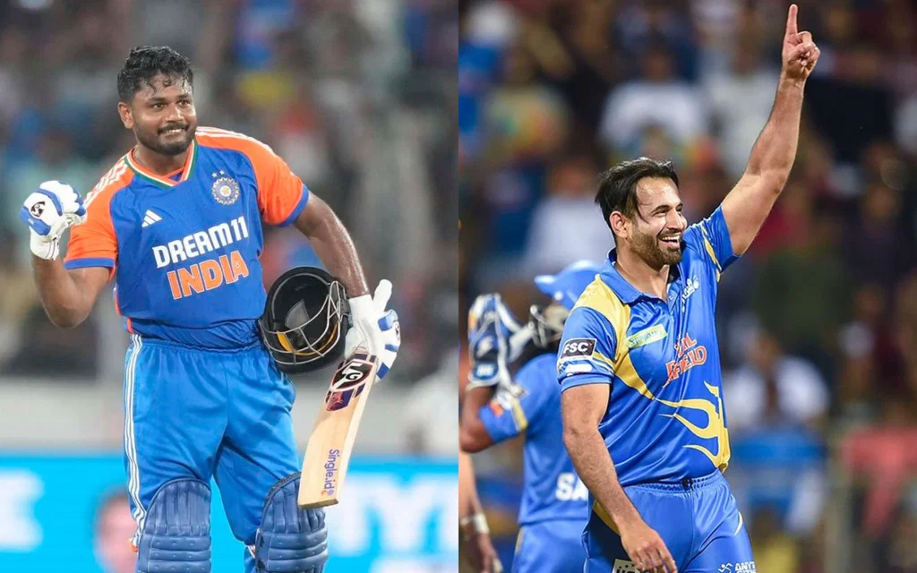 Sanju Samson's Witty reply to Irfan Pathan (Source: @iamyusufpathan/x.com, @ForIme420/x.com)