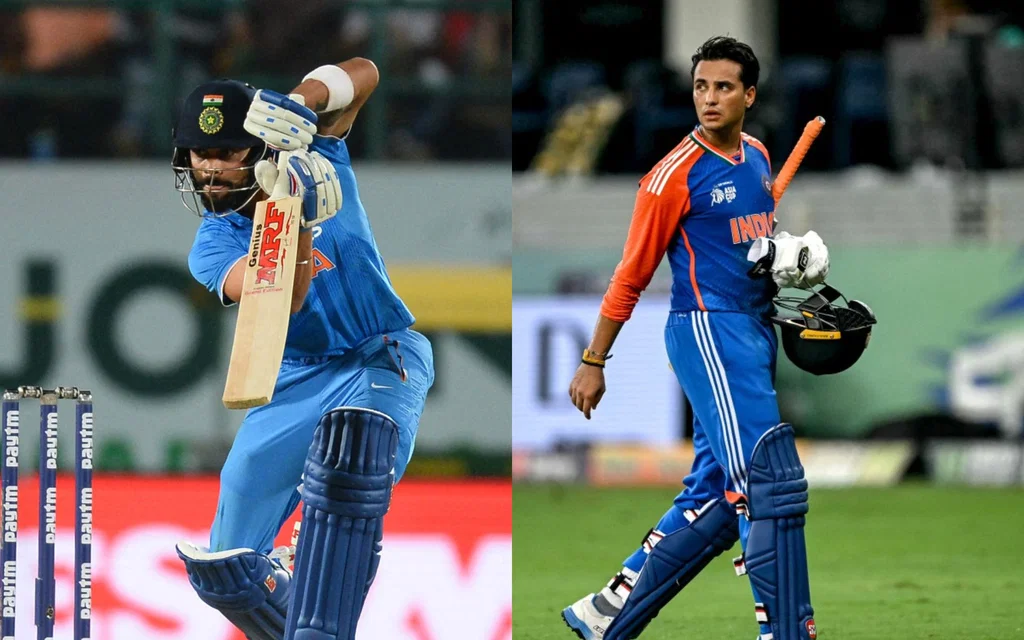 Virat Kohli and Abhishek Sharma for India - (Source: AFP)