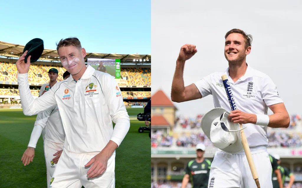 Labuschagne&nbsp; gives a sharp reply to Broad (Source: @CricketAus/x.com, @ICC/x.com)