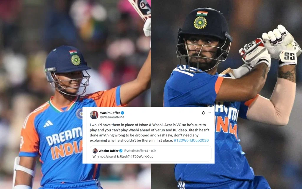 Wasim Jaffer backs Jaiswal-Jitesh (Source: @ImTanujSingh/x.com, @Wasimjaffer14/x.com)