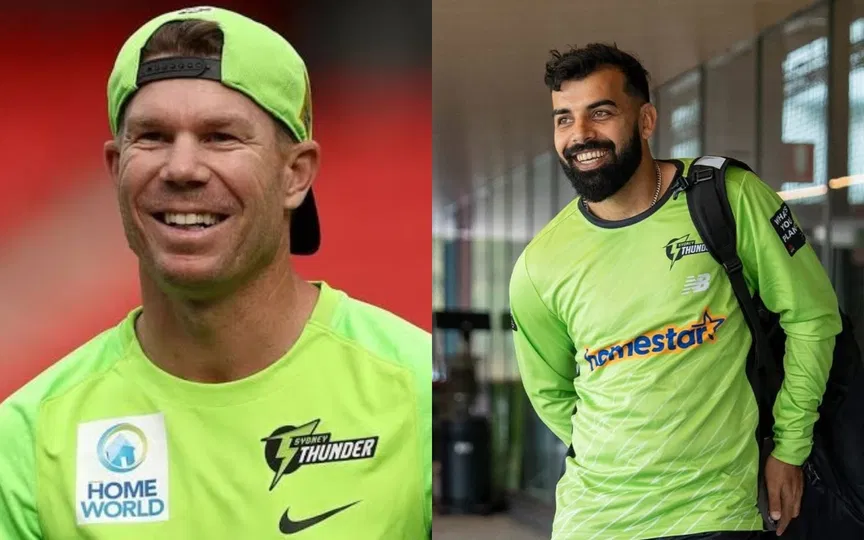"Swap personality": Shadab Khan hilariously makes a fun of Sydney Thunder mate Warner