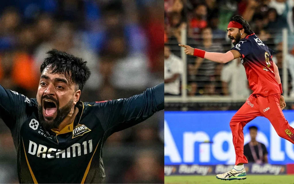 Rashid Khan and Krunal Pandya (Source: AFP)
