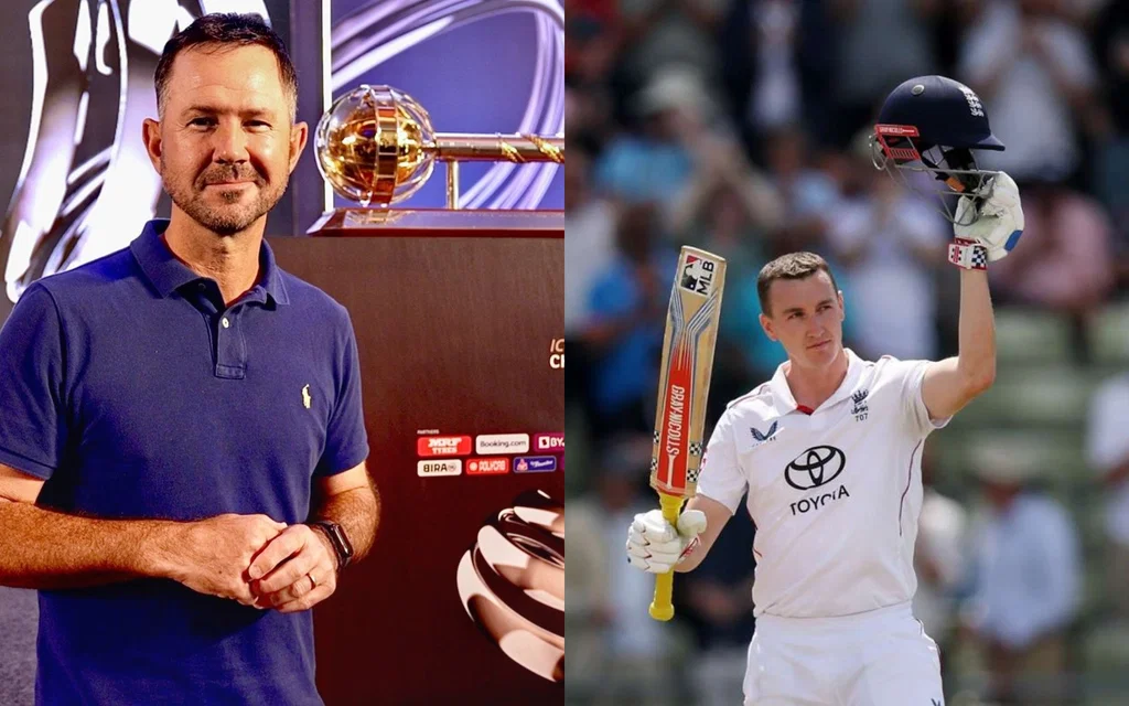 Ponting's advice to Brook (Source: @CricCrazyJohns/x.com, @mufaddal_vohra/x.com)