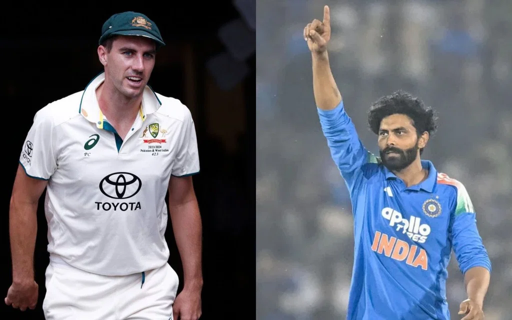 Pat Cummins and Ravindra Jadeja [Source: @academy_dinda/X and AFP]