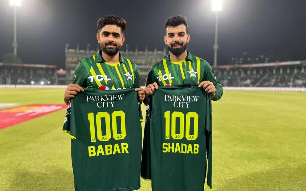 Babar Azam and Shadab Khan [Source: @ICC/X]