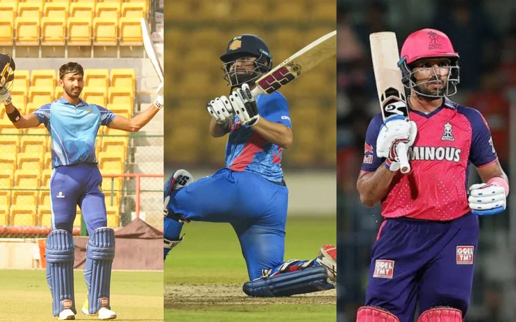 Padikkal, Rinku and Jurel scored big on VHT Day 1 [Source: Adityakrsaha, Rokte_Amarr_KKR, wdtaa_007/X.com]