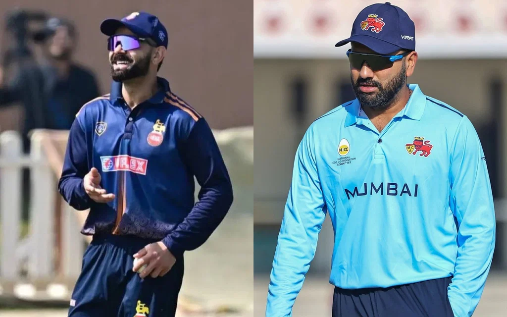 Virat Kohli and Rohit Sharma in VHT on December 24 [Source: @Vipintiwari952, @ForIme420/X]