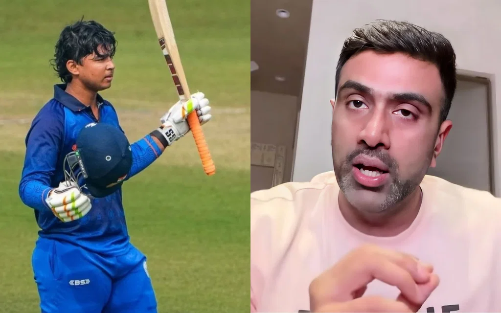 Vaibhav Suryavanshi and R Ashwin [Source: @dr_shruti97328, @KKR_Xtra/x.com]