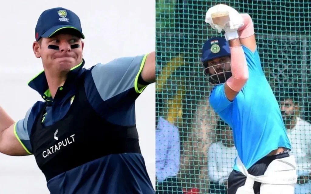 Steve Smith and Shreyas Iyer [Source: AFP and @mufaddal_vohra/X]