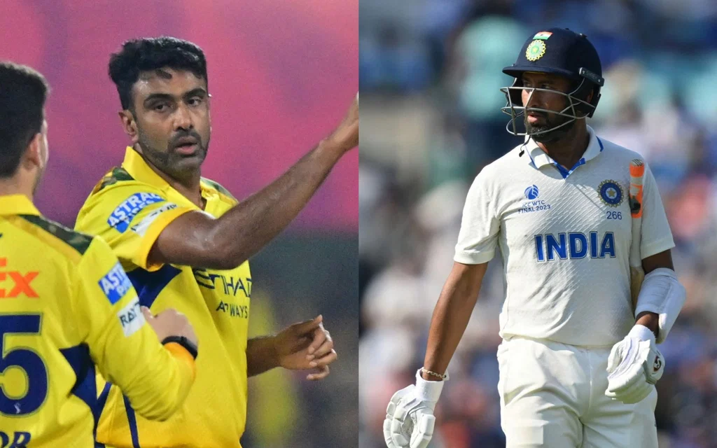 R Ashwin and Cheteshwar Pujara [Source: AFP]
