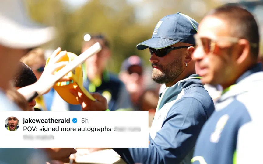 Jake Weatherald trolls himself with a cheeky jibe as pressure mounts on Ashes flops Jake Weatherald trolls himself with a cheeky jibe as pressure mounts on Ashes flops