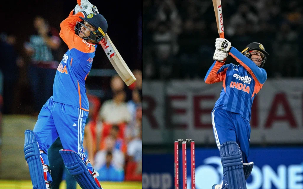 Abhishek Sharma smashes 45 sixes in nets [Source: AFP Photo]