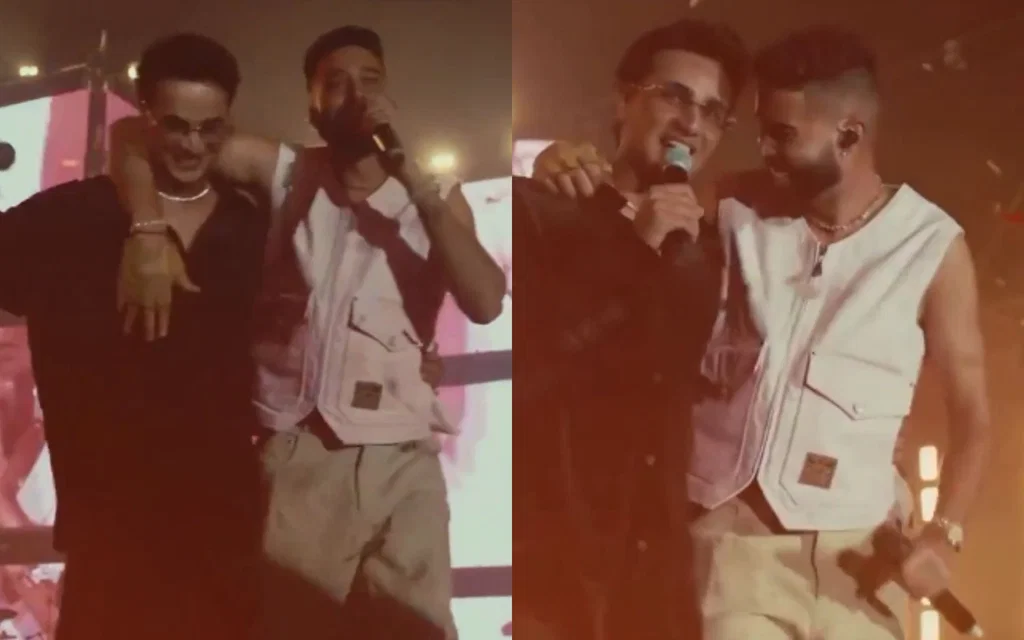 Abhishek Sharma with AP Dhillon [Source: @abhisheksharma_4/Instagram]