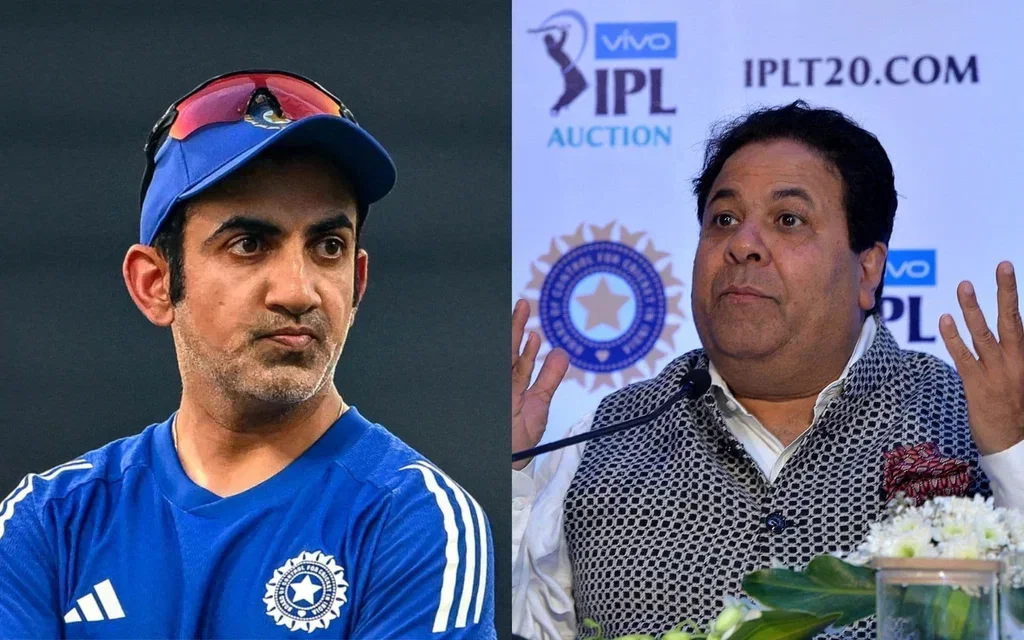 Gautam Gambhir and Rajeev Shukla - (Source: AFP)