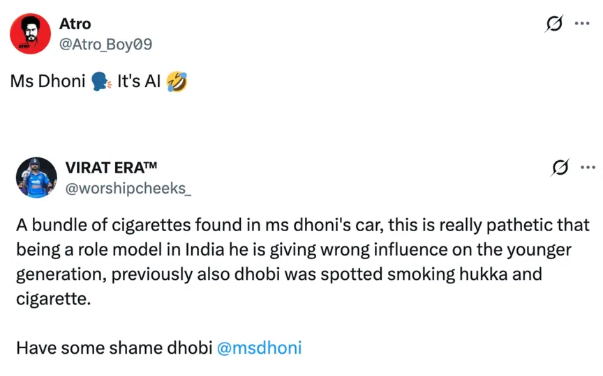 Fan tweets [Source: @worshipcheeks_, @Atro_Boy09/X.com]