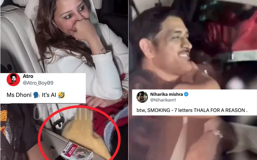 Fans react to Dhoni's viral video news