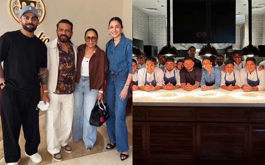 Virat Kohli and Anushka Sharma surface in Dubai, clicked at Indian restaurant Virat Kohli and Anushka Sharma surface in Dubai, clicked at Indian restaurant