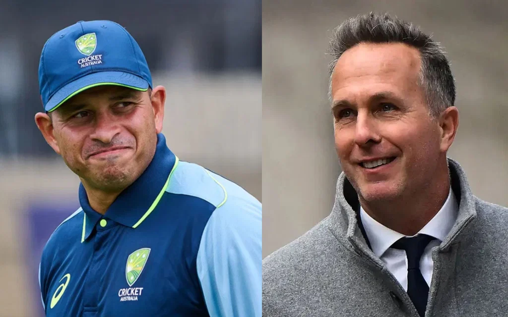 Michael Vaughan on Usman Khawaja test retirement. [Source - AFP]