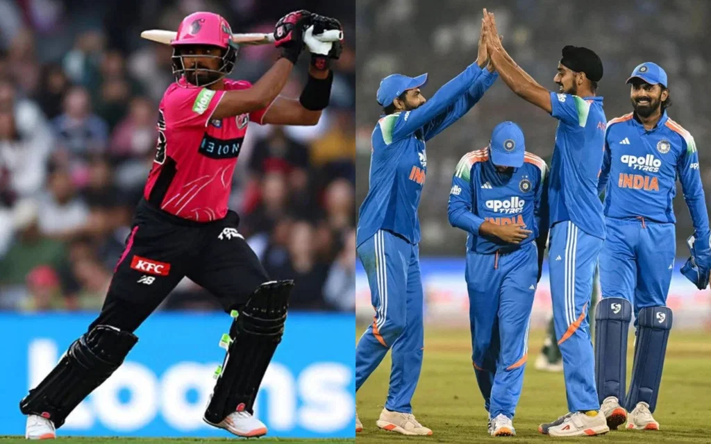 Babar Azam and Indian team [Source: @ChallengerY56/x, AFP]